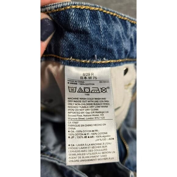 Gap Womens Size 8/29 Jeans Sexy Boyfriend Distressed Fit Mid-Rise - Picture 4 of 10